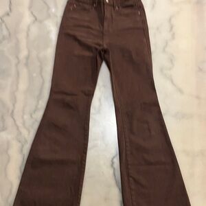 Women's Brown Flared Jeans